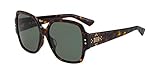 Sunglasses Dior Ladydiorstuds 5 /F 0086 Dark Havana/Qt Green