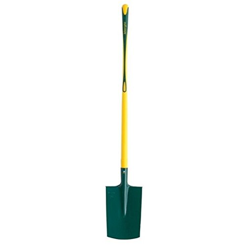 LEBORGNE - Bêche à Rebord Duopro Manche Pomme Novagrip - Lame Nervurée - Fibres de Verre Haute Résistance - Ergonomie Optimisée - H 28 cm x Lg1 17 cm x Lg2 20 cm - Poids 1 kg