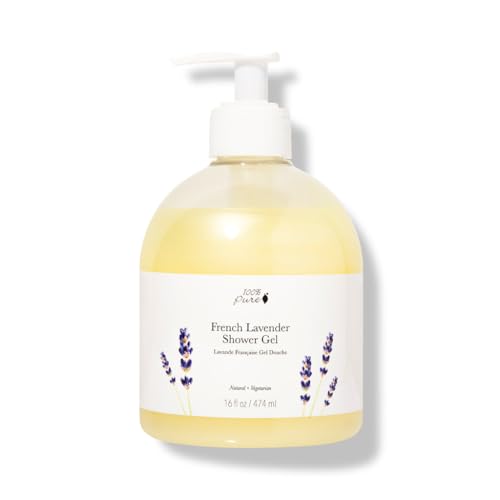 100% Pure �t�����`���x���_�[�V�����[�W�F�� 16 fl oz French Lavender Shower Gel 474ml
