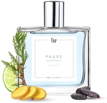 EM5 Pause Perfume for Men | Fresh Aromatic Amber & Woody Fragrance | Long Lasting Eau de Parfum EDP | Everyday Signature Scent for Office & Casual Wear | Premium Gift for Him | 50ml