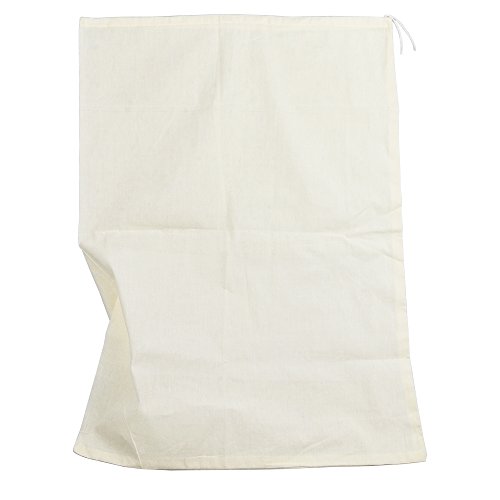 Pinfox Reusable Cotton Muslin Straining Bag Fine Mesh Food Strainer Filter Bags for Nut Milk, Juice, Tea, Cheesecloth, Yogurt, Home Brewing, Hop Bags (13.78' x 9.84')