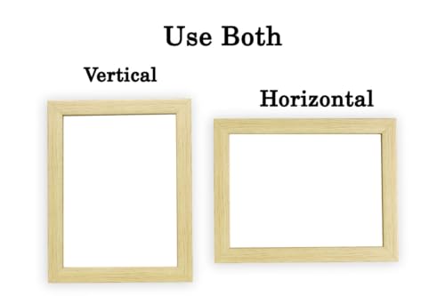 Image of Table stand Photo Frame set of 2 A5 6x8 inch flexiable Glass (acrylic) & synthetic wood customized for Home, Living Room, Study Room & Office Decor wall hanging / tabletop best for gift purposenatural wooden color