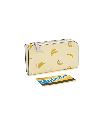 Image of kate spade new york Devin I Love You Script Embossed Leather Small Slim Bifold Wallet