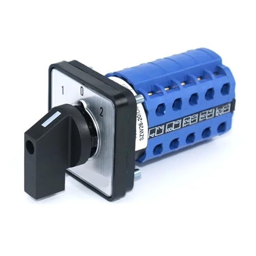 Commutateur rotatif de transfert SZW26 20A 660V 5 phases inverseur universel 1-0-2 pour armoire
