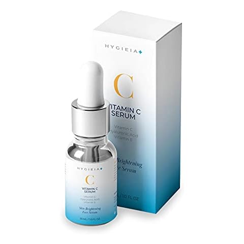 Hygieia Vitamin C Serum – Paraben Free Vitamin C & E Serum with Hyaluronic Acid – Skin Revitalizing & Age Spot Corrector Serum - Hydrating Face Serum for Glowing Skin, 30 ml Cover