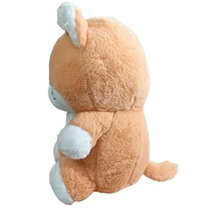 Image of Rabbit Fish Cat Plush Soft Toy Pet Kawai Stuffed Animal Plushie Cute Big Stuff Toys Doll Birthday Gifts for Friends Kids Boys Girls Decorative White 35cm