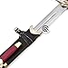 Qureshi Knifes Sword - Real with Long, Straight with Small Knife Blade - Sharp-Edged, Pointed End, Fixed Hilt Handle - Ideal for Swords Collection & Display with Scabbard