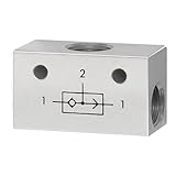 RIEGLER 106703-ODER-18 ODER-Ventil, 3 x G 1/8 Aluminium, 1Stk