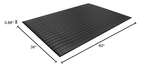 Guardian 24030502 Air Step Anti-Fatigue Floor Mat, Vinyl, 3'x5', Black, Reduces fatigue and discomfort, Can be easily cut to fit any space - Image 4