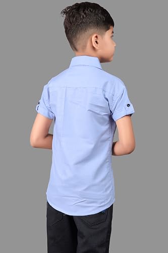 Image of Boy's Regular Fit Cotton Blend Shirts