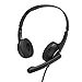 Produktbild Hama Headset mit Mikrofon (kabelgebundene Kopfhörer 3,5mm Klinkenanschluss, Aux, Stereo Headphones mit Kabel, On-Ear PC-Kopfhörer mit Mikrofonarm und Neckband, 2m Audiokabel) schwarz