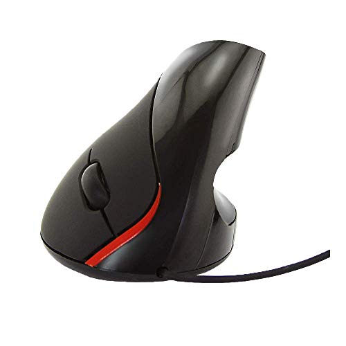 Ratón óptico ergonómico Vertical con Cable, USB, ratón óptico de Alta precisión, 1600 dpi, 5 Botones, para Windows Mac Linux MacBook, Reduce el Dolor de Manos en el Brazo Cover
