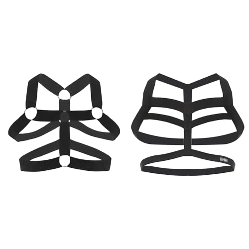 Image of Mens Harness Belt Nylon Elastic Body Shoulder Strap Sexy Halter Club Wear Cosplay Costume