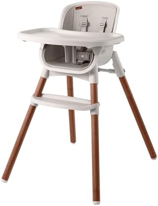 Chicco Zest LE 4-in-1 Folding High Chair, Baby Chair, Youth Stool | Chicco Zest 4-in-1 foldable high chair in Chai, wipeable seat pad, BPA-free removable tray, 5-point harness, up to 60 lbs