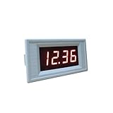 DC 20A Current Meter Ampere Meter Supply Voltage DC 5V 12V 24V Amp Panel Meter DC Amperemetre Current Monitor 20A LED Display(Blue,Power Supply DC12V)