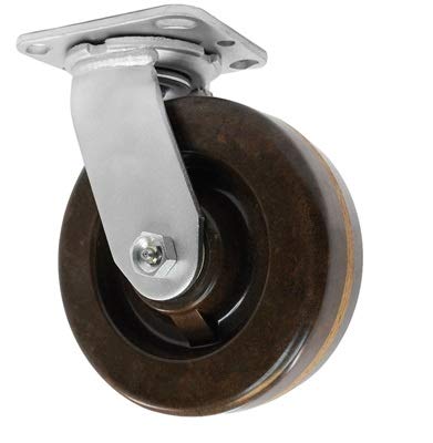 CasterHQ - 8" X 2" HIGH Temperature PHENOLIC Wheel Swivel Caster - 900 LBS Capacity