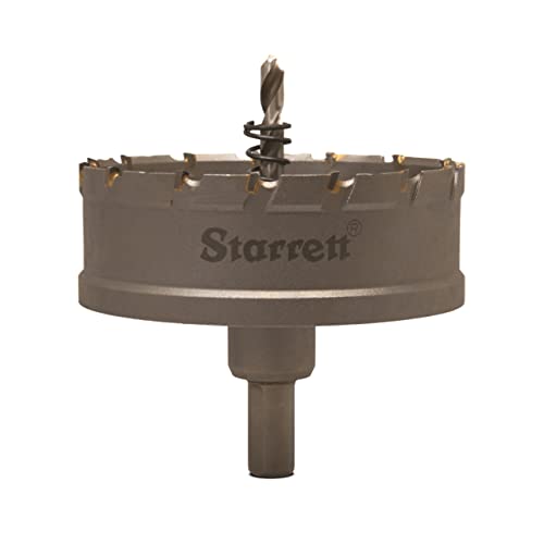 Image of Starrett Carbide Tipped Hole Saw - CTD95 TCT Deep Cut Holesaw Cutter - For Metal Stainless Steel Iron Aluminium - 95mm