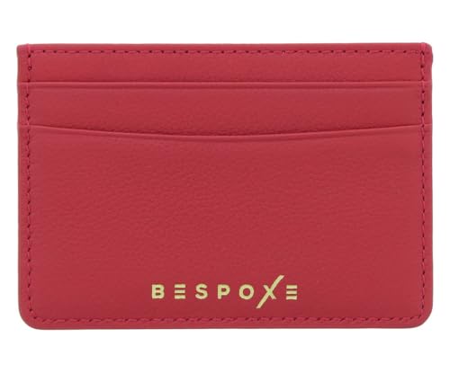 Slim Minimalist Front Pocket RFID Blocking Leather Wallets for Men and Women - Pomegranate Red