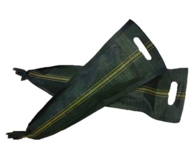 Lot De 10 Sacs De Sable à Remplir, 25 X 100 Cm, Sac De Sable En Tissu Monofilament Résistant Aux UV, Adaptés à La Protection Contre Les Inondations, Avec Cordon De Serrage