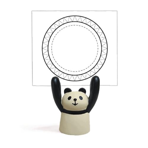 Support pour mémo panda et totem dessin animé pour décoration de bureau