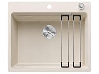 BLANCO ETAGON 6-F | Granitspüle aus SILGRANIT softweiß | Einbauart: Flächenbündig | für 60 cm breite Unterschränke | Durchdachtes Systemkonzept mit vielseitig verwendbaren ETAGON-Schienen