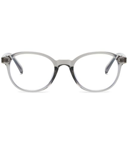 Image of EYLRIM Classic Round Glasses for Women Men Circle Frame Blue Light Glasses Nerd Eyeglasses