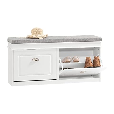 SoBuy Hallway Shoe Bench with Cushions Cover