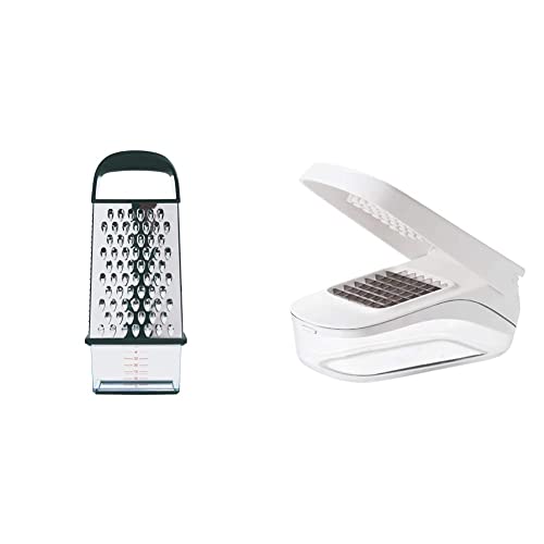 OXO Good Grips Vegetable Chopper with Easy-Pour Opening & Good Grips Box Grater