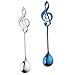 Bontannd Cuchara De Acero Inoxidable Notas Musicales Cucharada Cucharada Helado Postre Cuchara De Té Romada Cuchara Vajilla Kichen Accesorios