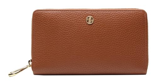Cuir porte-monnaie Alexandria Esquire marron clair petit portefeuille homme femme
