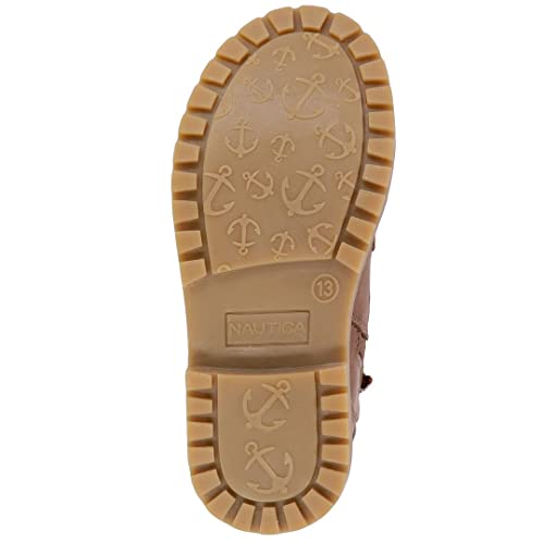 Nautica Kids Boys Work Chukka Boot Youth Casual Bootie Hiking Boots Ankle High Outdoor Trekking Shoes For Little Kids And Big Kids-Zaysan-Cognac-1 #TOP4