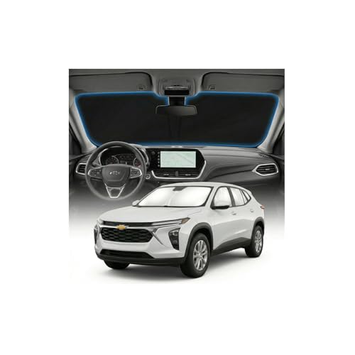 for Chevy Trax Sun Shade Windshield Cover - Custom Fit Trax Accessories 2013-2024 2025 2026 Sunshade Foldable UV Protection & Heat Shield Sun Visor Accessories
