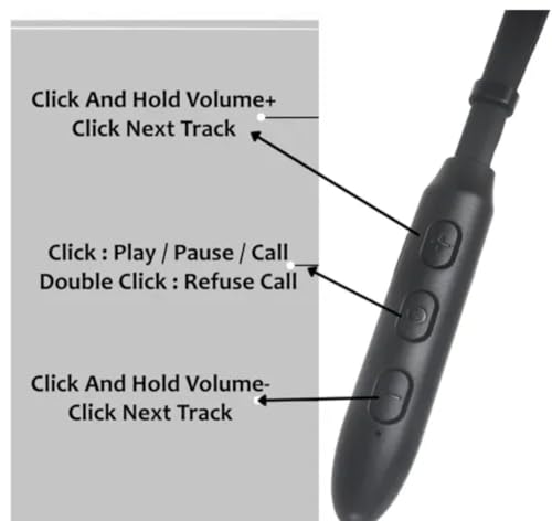 Image of Signature Wireless Neckband Earphones, Bluetooth in-Ear Headphones with Magnetic Buds, Black