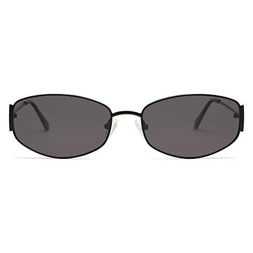 Appassal Retro Oval Sunglasses for Women Men Hexagonal Rectangle Metal