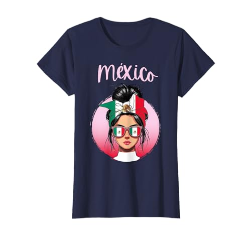 Mexico, Mexican Flag, Mexico Girl, Mexican Women Girls T-Shirt