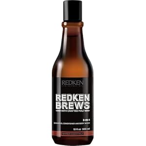 Redken Brews 3-in-1 Shampoo, Spülung & Duschgel 300ml