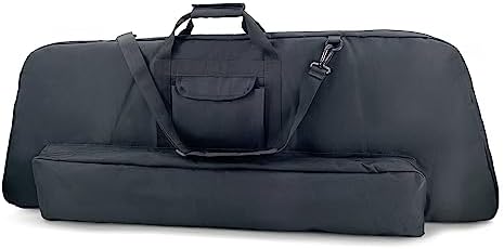 Silfrae Compound Bow Case Soft Bow Case Compound Bow Carry Bag with Arrow Pocket
