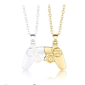 Magnetische Game Controller halsketting voor koppels, bijpassende ketting voor koppels beste vriend vriendschap zus…