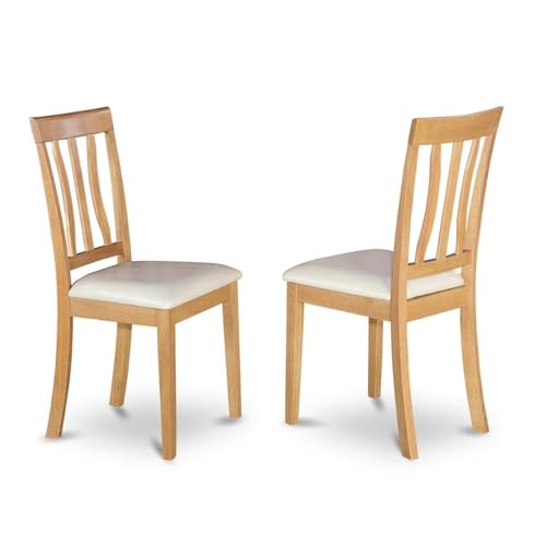 East West ANC-OAK-LC Faux Leather Chair