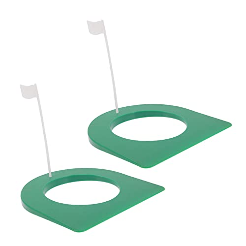 DECHOUS 2Sets Golf Putting Cup Training Aid Portable Plastic Putting Cups for Indoor Practice Compact Design for Skill Improvement for Any Flat Surface