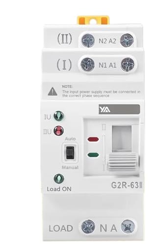 Interrupteur de transfert automatique ATS 2P 63A rail DIN 220V