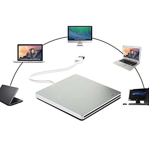 Mikikit quemador externo DVD compacto USB Type-C miniatura 3