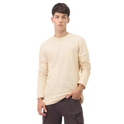 T-shirt manches longues homme ottoman sable XXL coton Nobero