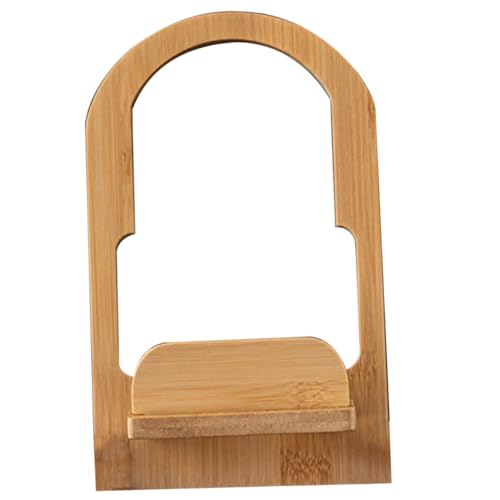 HOOTNEE Large Plate Stands for Display Bamboo Tea Display Stand Solid and Stable Base