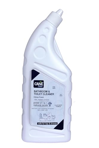 Image of Bathroom & Toilet Cleaner | Citrus Fresh Scent | Eco-Friendly, Plant-Based & Biodegradable Formula | Non-Toxic, HCL-Free Stain Remover for Taps, Toilet Tiles, Basils & Toilet Bowls (1 L)