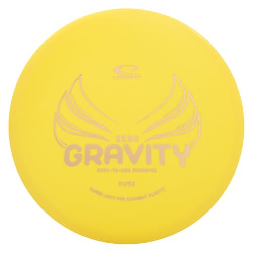Latitude 64 Zero Gravity Fuse | Understable Disc Golf Midrange | Floats in Water | Lightweight w/Accurate Understable Flight | Frisbee Disc Golf Midrange | Grippy Base Plastic | 120-130g (Yellow)