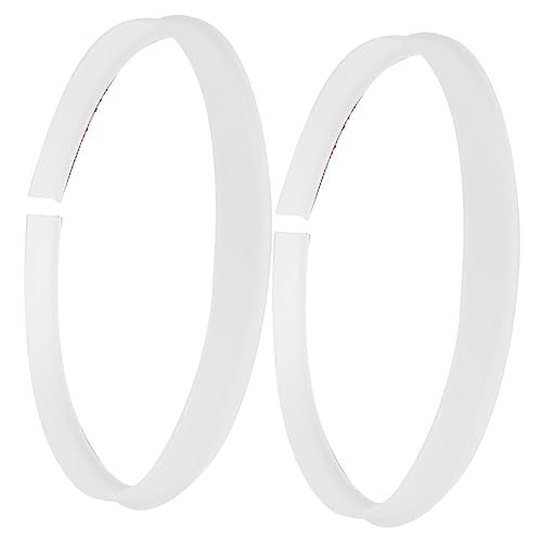 DIYEAH 2pcs Shower Threshold Water Dam Shower Door Seal Self-Adhesive Splash Barrier Waterproof for Bathroom