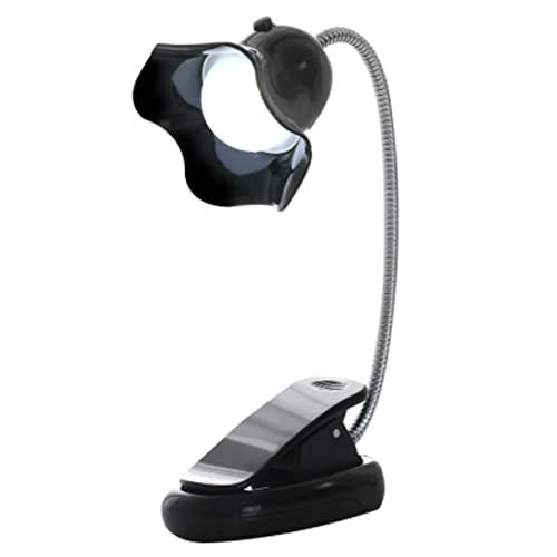 OSALADI USB Flexible Clip Booklight Eye Protection Desk Lamp for Reading Sewing Night Use Black Design Low Power Consumption for Boys and Girls and Travel