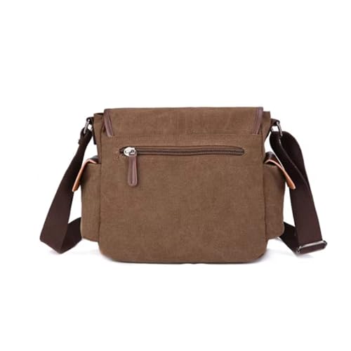 Large Multi-pocket Casual Satchel, Messenger Bag, Canvas, Men Shoulder Crossbody Bag, Waterproo, for Travel Work Busines4