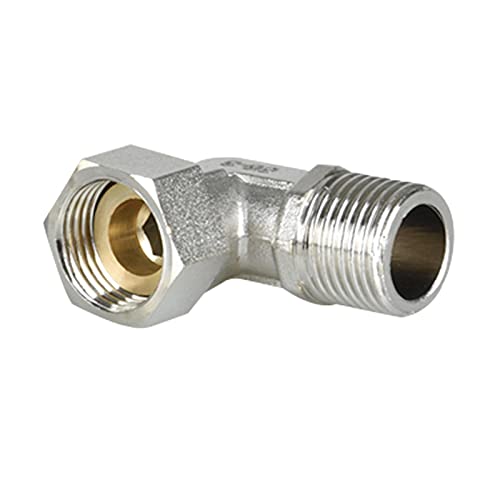Water Pipe Connectors 2Pcs 1/2" Female X Male Thread 90 Degree Hose Elbow Pipe Fittings Connector For Home Garden Irrigation(Stainless Steel) #TOP7
